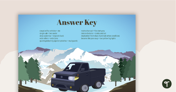 Inference Car Classifieds - Worksheet teaching resource