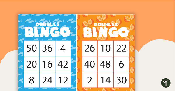 Doubles Bingo teaching resource