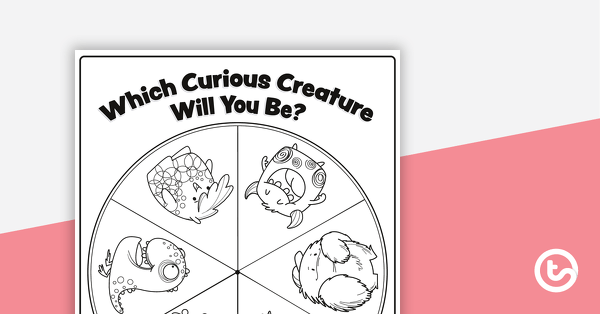 Curious Creatures Character Spinner teaching resource
