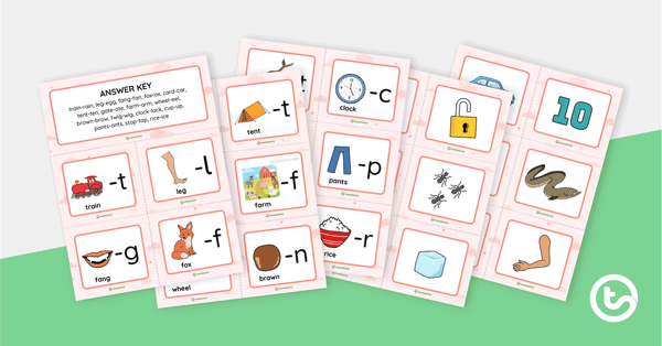 Preview image for Phoneme Deletion Match-Up Activity - teaching resource