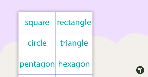 2D Shape Bingo teaching resource