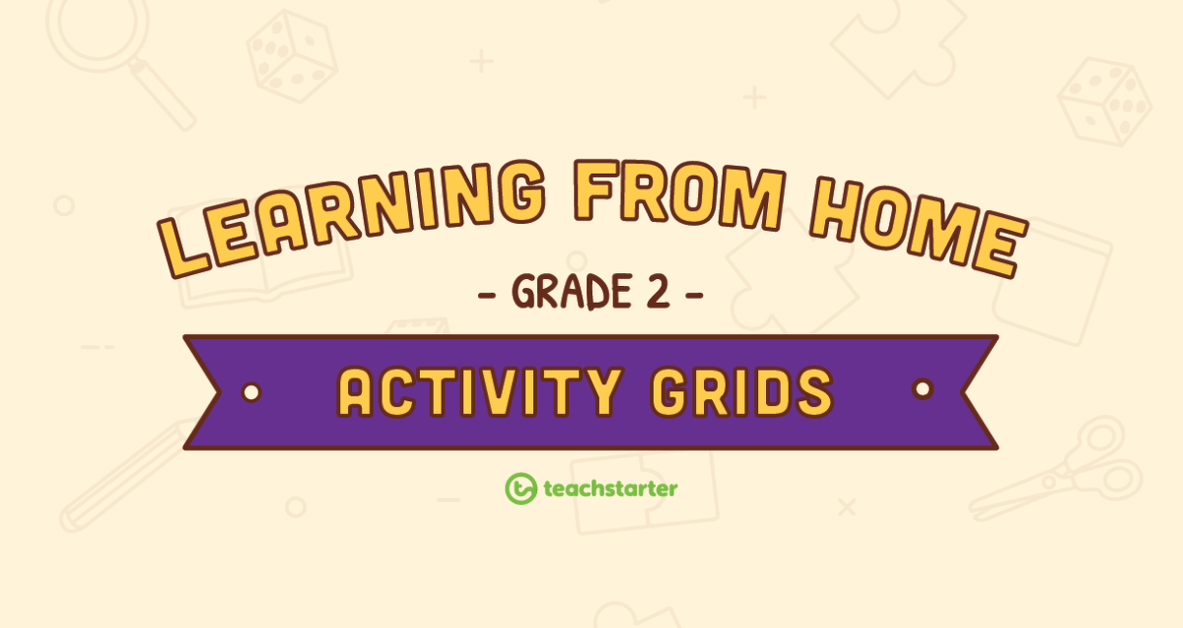 Grade 2 – Week 1 Learning from Home Activity Grids teaching resource