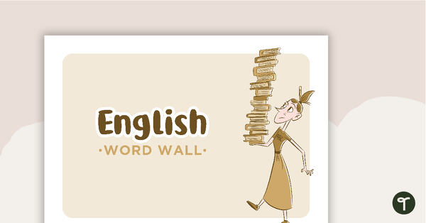 Go to Learning Areas - Word Wall - English teaching resource
