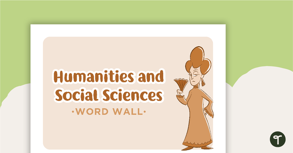 Learning Areas - Word Wall - Humanities and Social Sciences teaching resource
