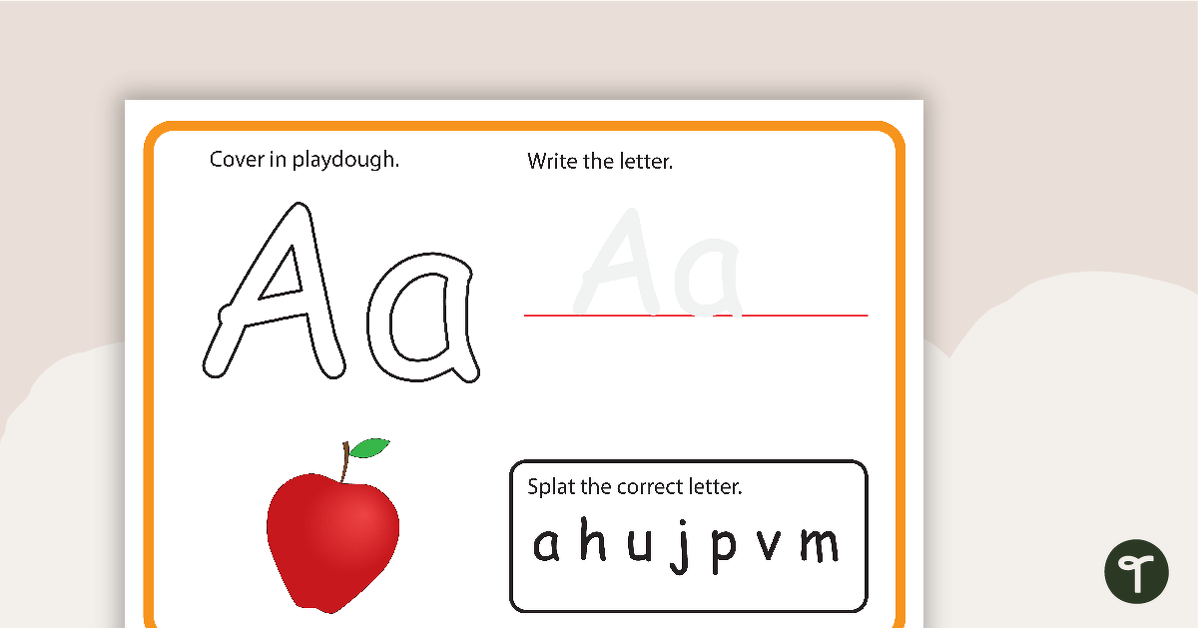Preview image for Alphabet Playdough Mats - teaching resource