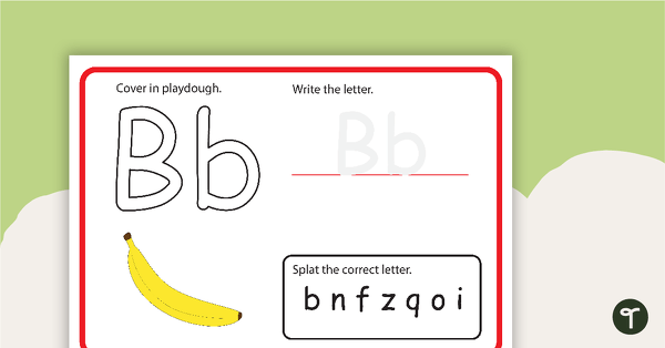 Alphabet Playdough Mats teaching resource