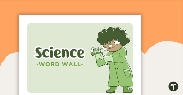 Learning Areas - Word Wall - Science teaching resource
