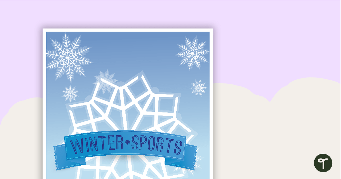 Winter Olympic Sports Posters - Information teaching resource