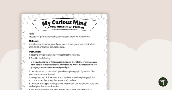 Go to 'My Curious Mind' Growth Mindset Art Activity teaching resource