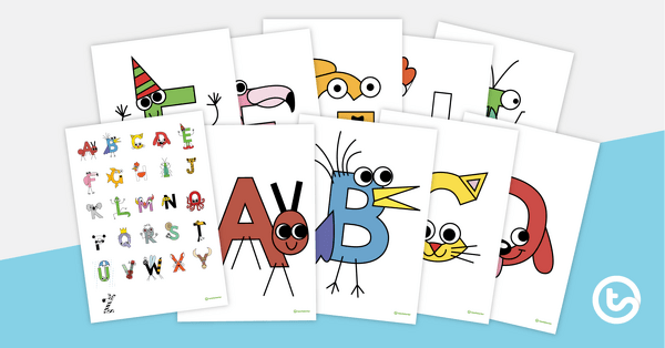 Preview image for Alphabet Craft Display Posters - teaching resource