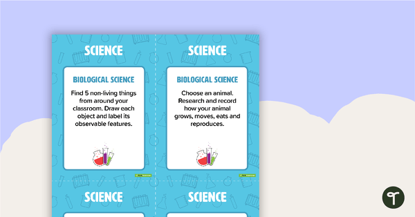 Fast Finisher Science Task Cards teaching resource