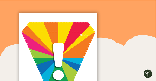Rainbow Starburst - Letters and Numbers Bunting teaching resource