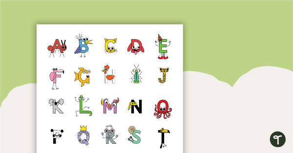 Alphabet Craft Display Posters teaching resource