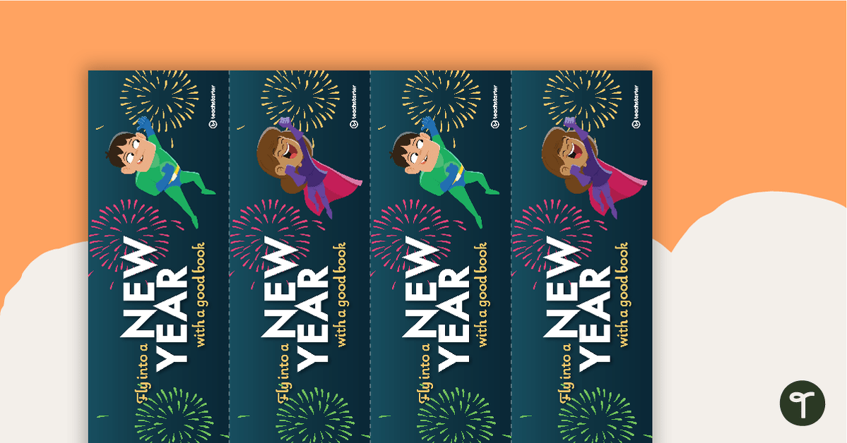 'Fly into a New Year' Bookmark teaching resource
