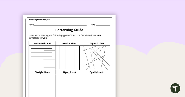 Patterning Guide Template teaching resource