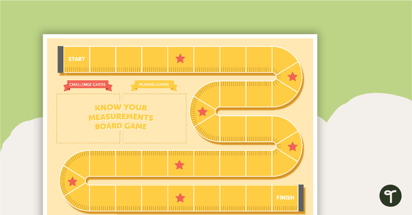 Preview image for Know Your Measurements Board Game - teaching resource