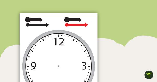 Preview image for Clock Template - teaching resource