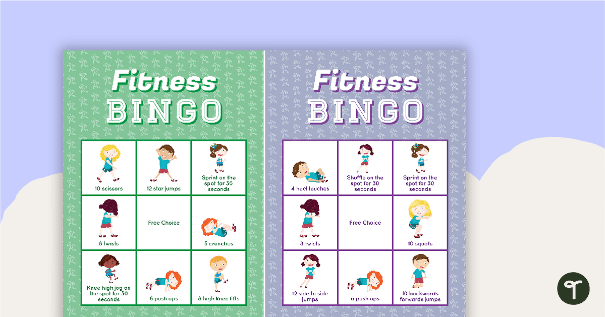 Fitness Bingo teaching resource