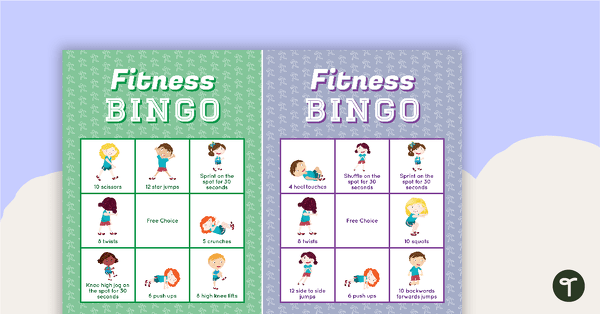 Go to Fitness Bingo teaching resource