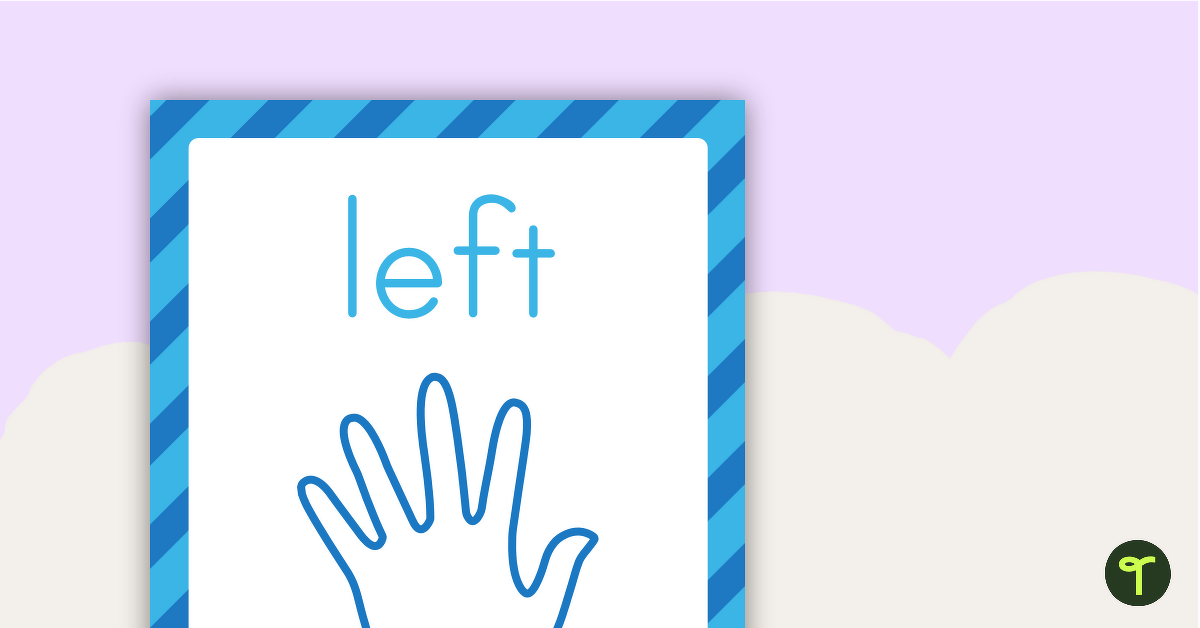 Left and Right Hand Posters teaching resource