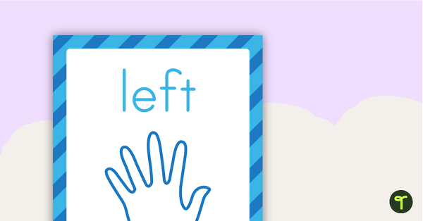 Go to Left Right Hand Posters teaching resource