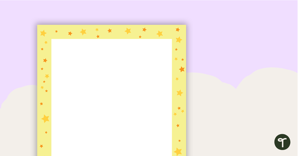 Star Page Borders teaching resource