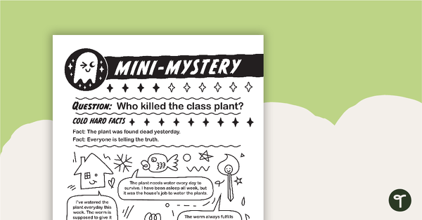 Image of Mini-Mystery – Who Killed the Class Plant?