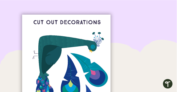 Image of Proud Peacocks - Cut Out Decorations
