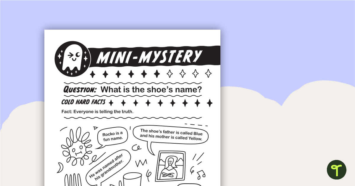 Mini-Mystery – What Is the Shoe's Name? teaching resource