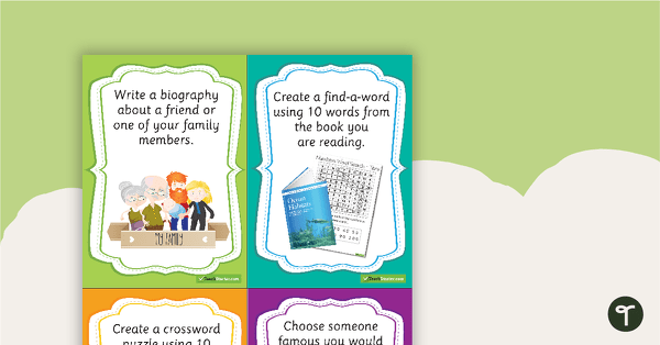 Fast Finisher Task Cards teaching resource