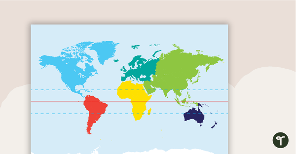 Map of the World Puzzle teaching resource