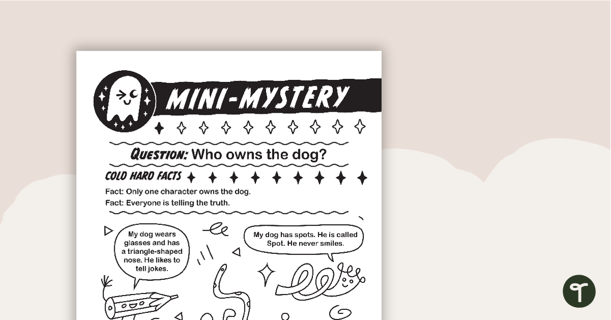 Mini-Mystery – Who Owns the Dog? teaching resource