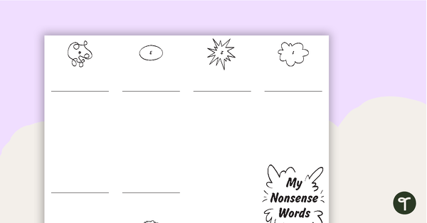 Preview image for My Nonsense Word Mini-Book - Template - teaching resource