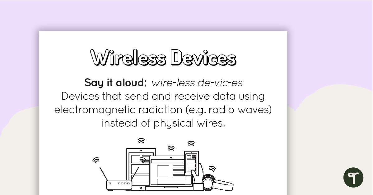 Wireless Devices Poster teaching resource