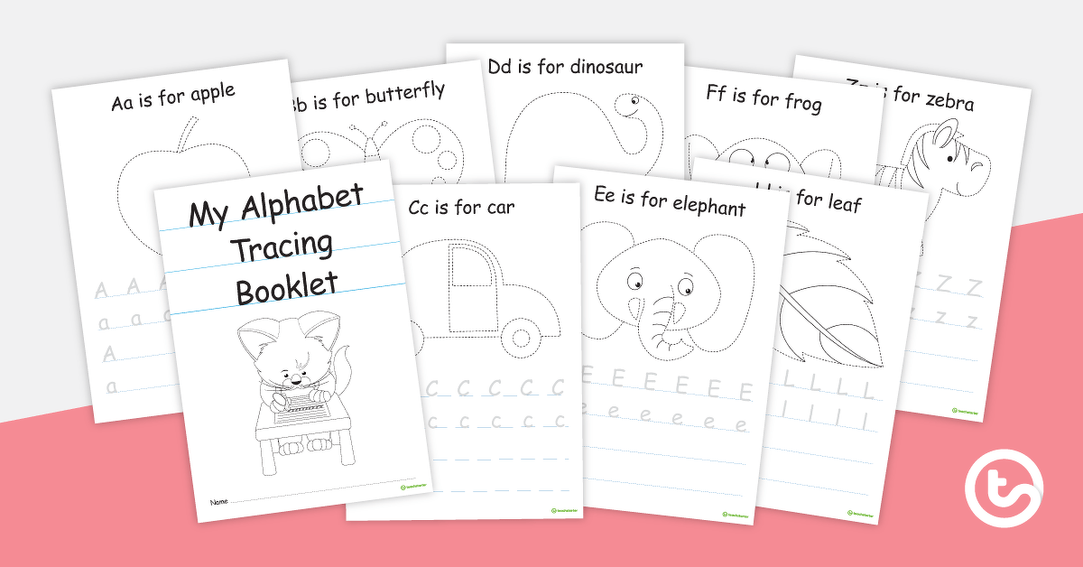 A to Z Alphabet Handwriting Worksheets for Fine Motor teaching resource