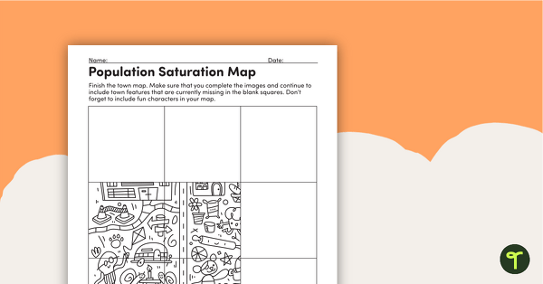 Population Saturation – Worksheet teaching resource