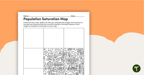 Population Saturation – Worksheet teaching resource