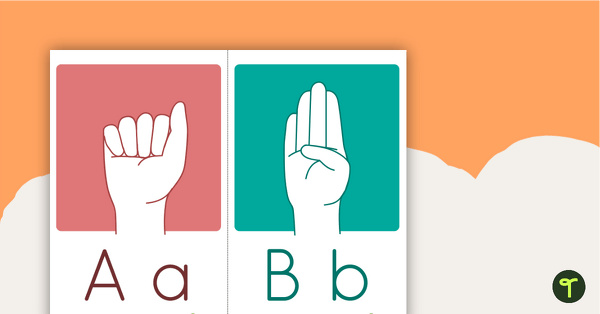Preview image for ASL Fingerspelling Alphabet Flashcards - teaching resource