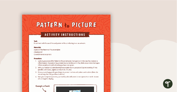 Pattern to Picture Activity teaching resource