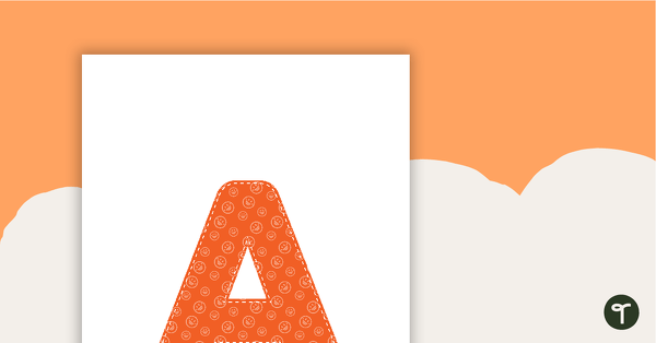 橙色Emoji——字母、数字和标点符号设置教学资源