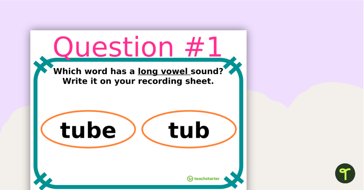 Move It! - Long and Short Vowel 'U' PowerPoint Game teaching resource