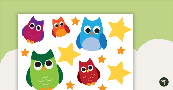 Class Welcome Sign - Owls (Version 2) teaching resource