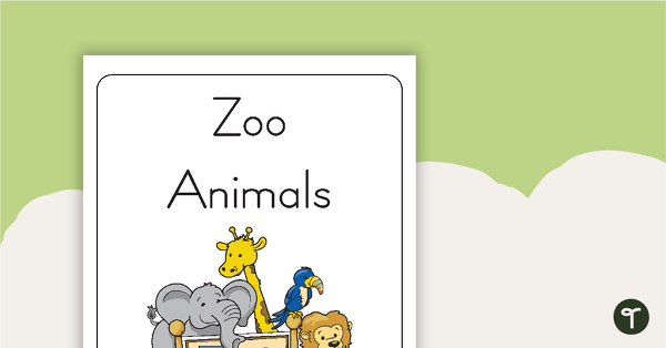 Preview image for 32 Zoo-Themed Vocabulary Words - teaching resource