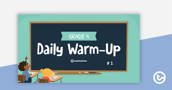 Preview image for Grade 4 Daily Warm-Up – PowerPoint 1 - teaching resource