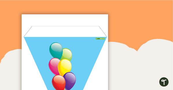 Go to Happy Birthday Bunting - Balloons teaching resource