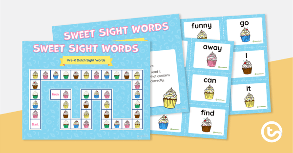 Image of Sweet Sight Words - Pre-K Dolch Sight Words Board Game