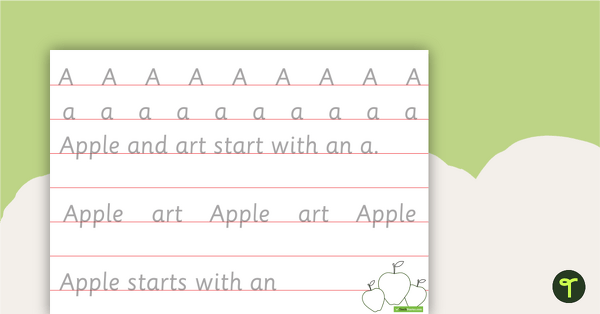 Image of Alphabet Handwriting Sheets - Individual