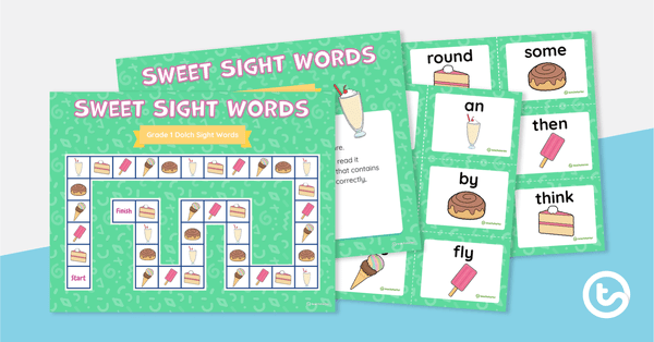 Image of Sweet Sight Words - First Grade Dolch Sight Words Board Game
