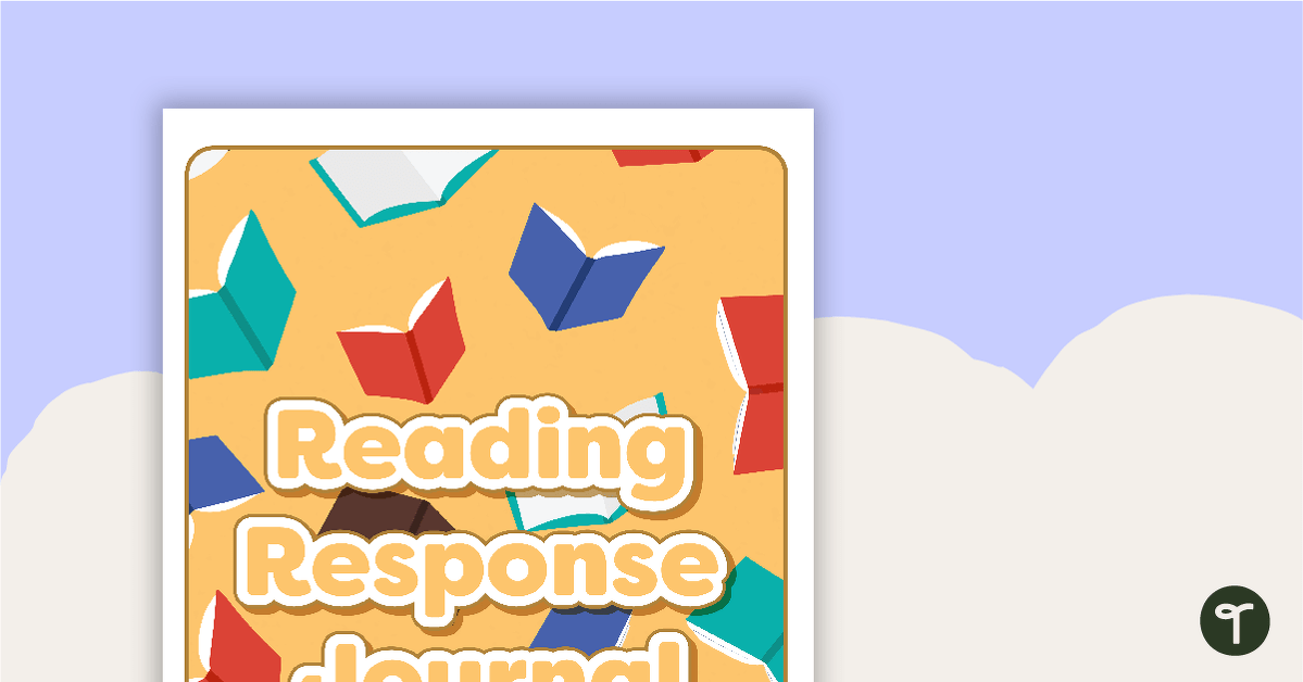 Reading Response Journal - Cover Page teaching resource