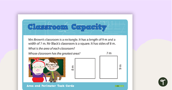 Go to Area And Perimeter Task Cards teaching resource